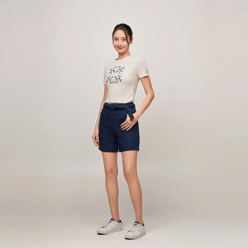 Tommy Hilfiger Denim Shorts Women's Dark Blue