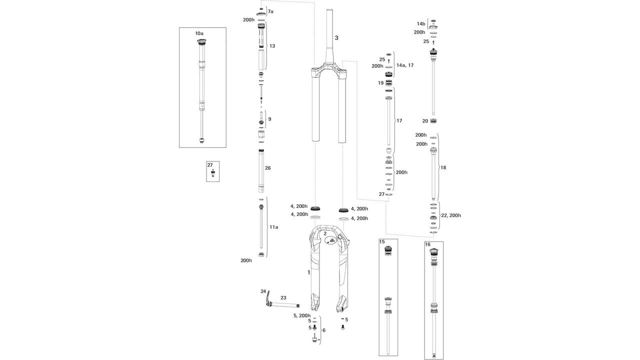 Lyrik RC (B1 / 2016-2017) 29" Spare Parts