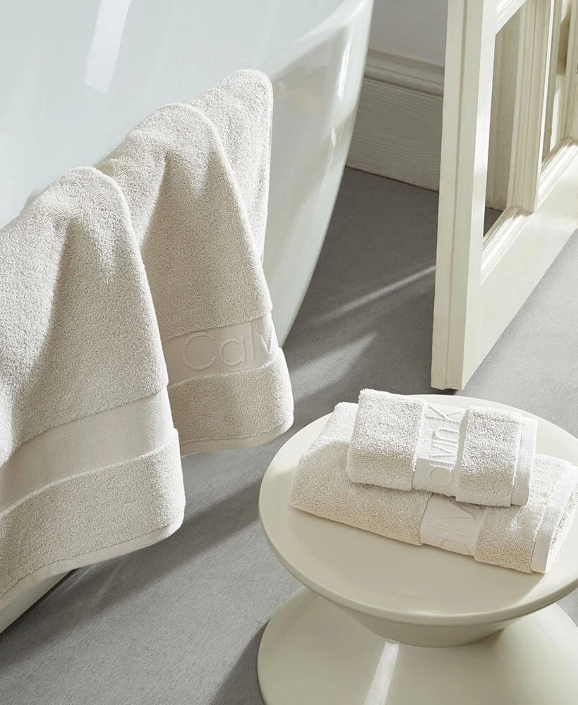 Calvin Klein iconic Cotton Terry 3 Piece Bath Towel Set