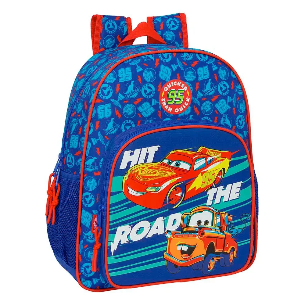 School Bag Cars Multicolour 32 x 38 x 12 cm