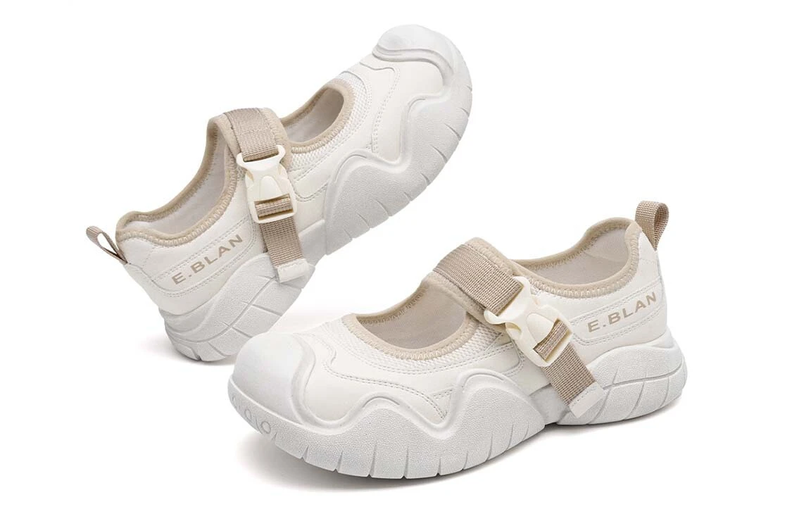 EBLAN Low Top Casual Shoes Women's Beige Apricot