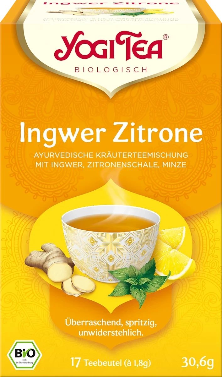 Kräutertee Ingwer, Zitronenschale & Minze (17 Beutel), 30,6 g