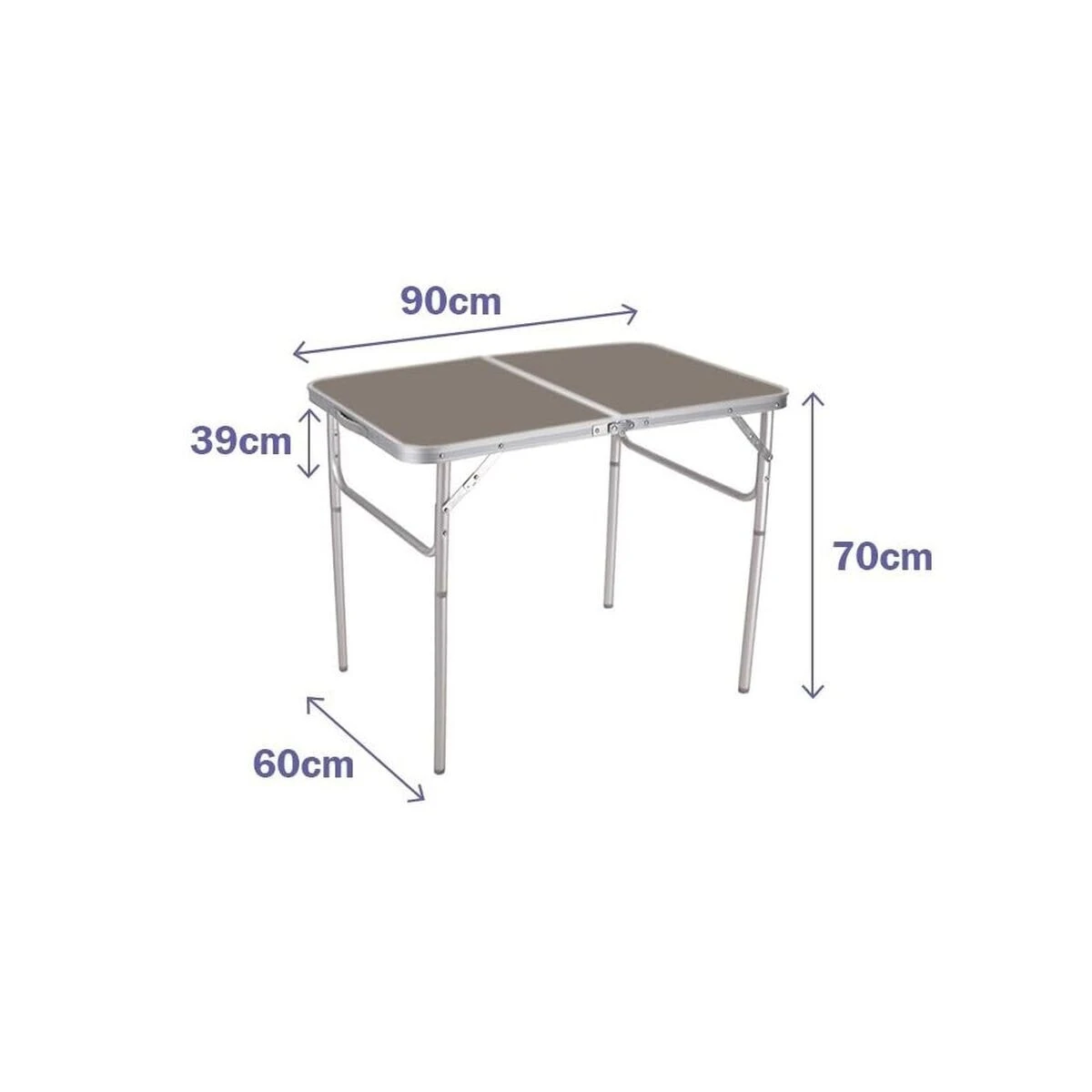 Folding Table Marbueno 90 x 70 x 60 cm
