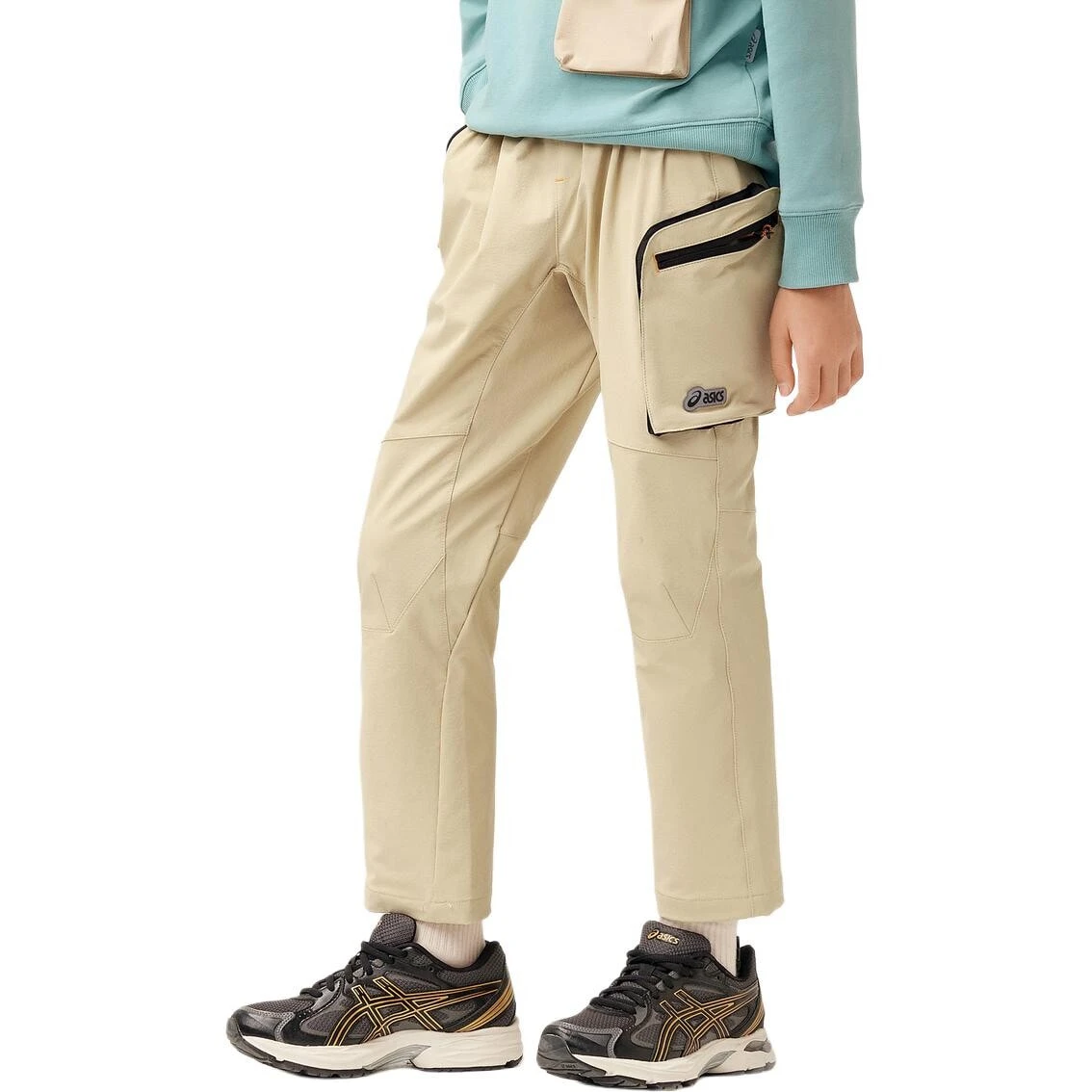 ASICS Kids' Bottom Japanese Style Light Trend Khaki Teenagers