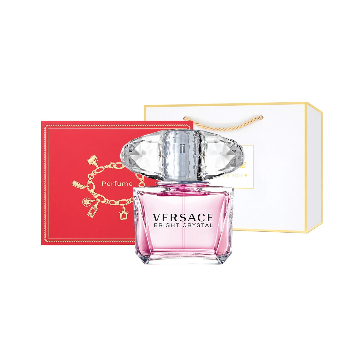 VERSACE Crystal Diamond Women's Light Perfume Gift Box Set Eau De Toilette 30ml/50ml/90ml Gift For Girlfriend