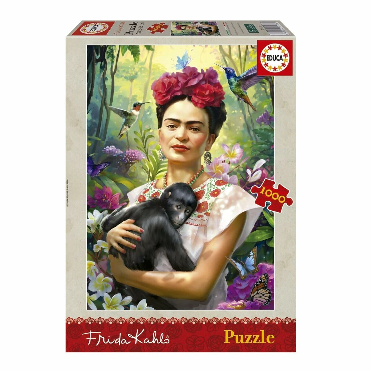 EDUCA El Jardín De La Vida Frida Kahlo Puzzle 1000 stücke
