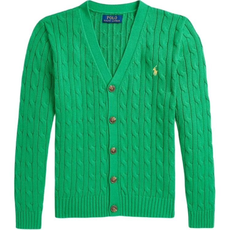 Polo Ralph Lauren Sweater FW24 Green Kids'