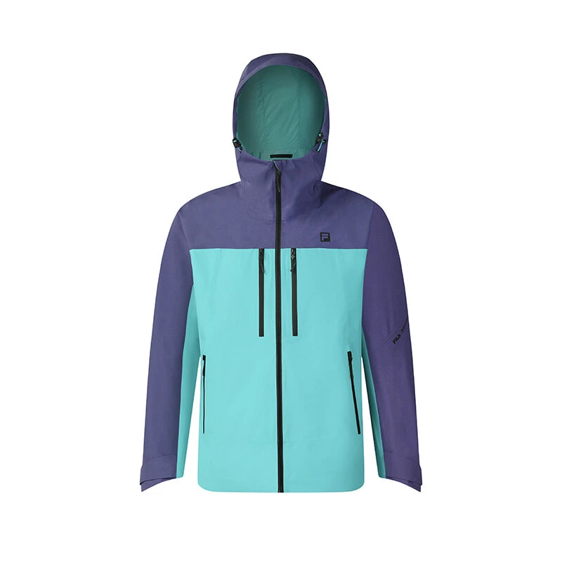 FILA Windbreaker Jacket Men's Cyan Water Blue