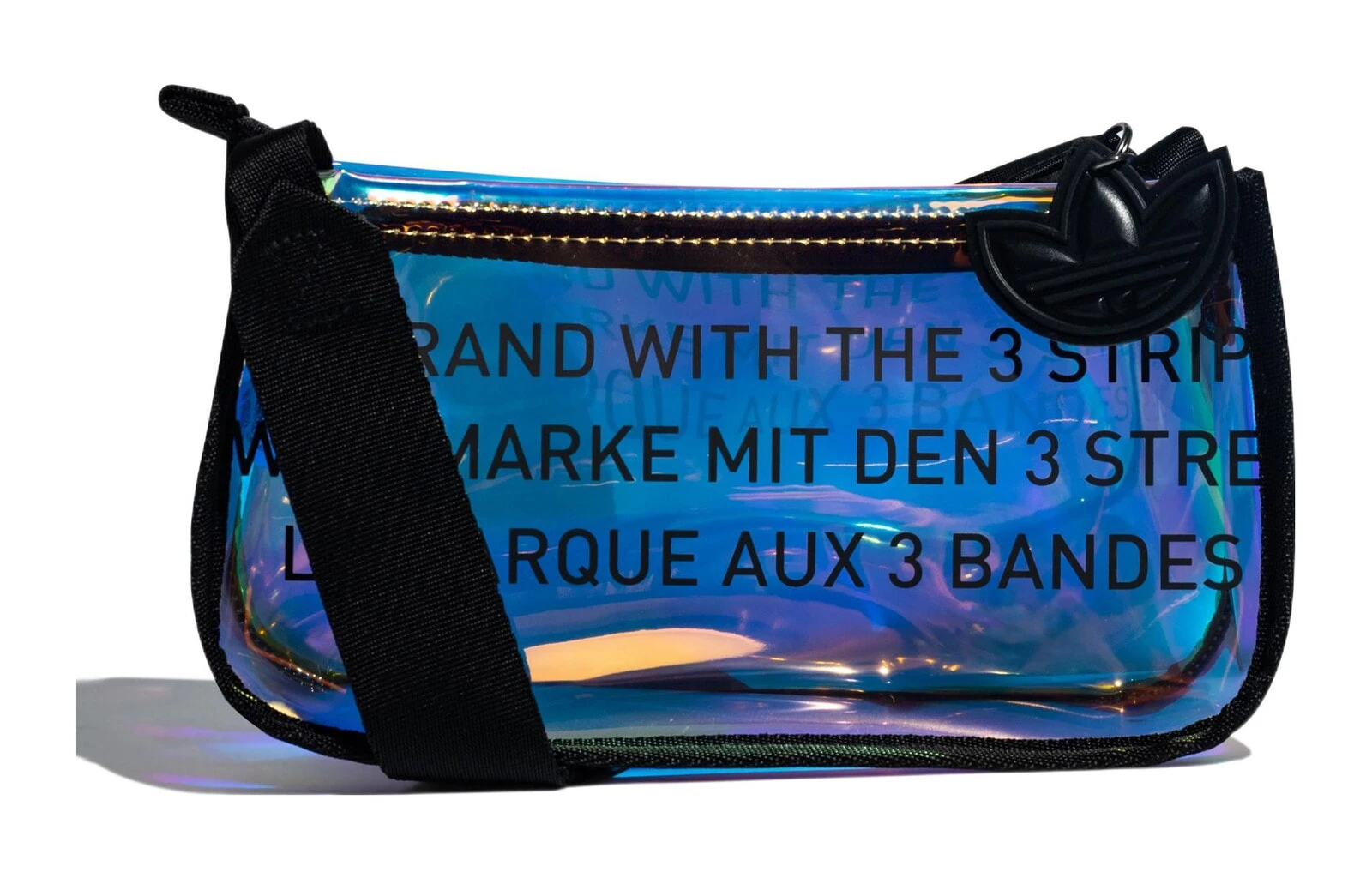 Adidas Originals Polyurethane Sports Bag Toiletry Bag Unisex Transparent