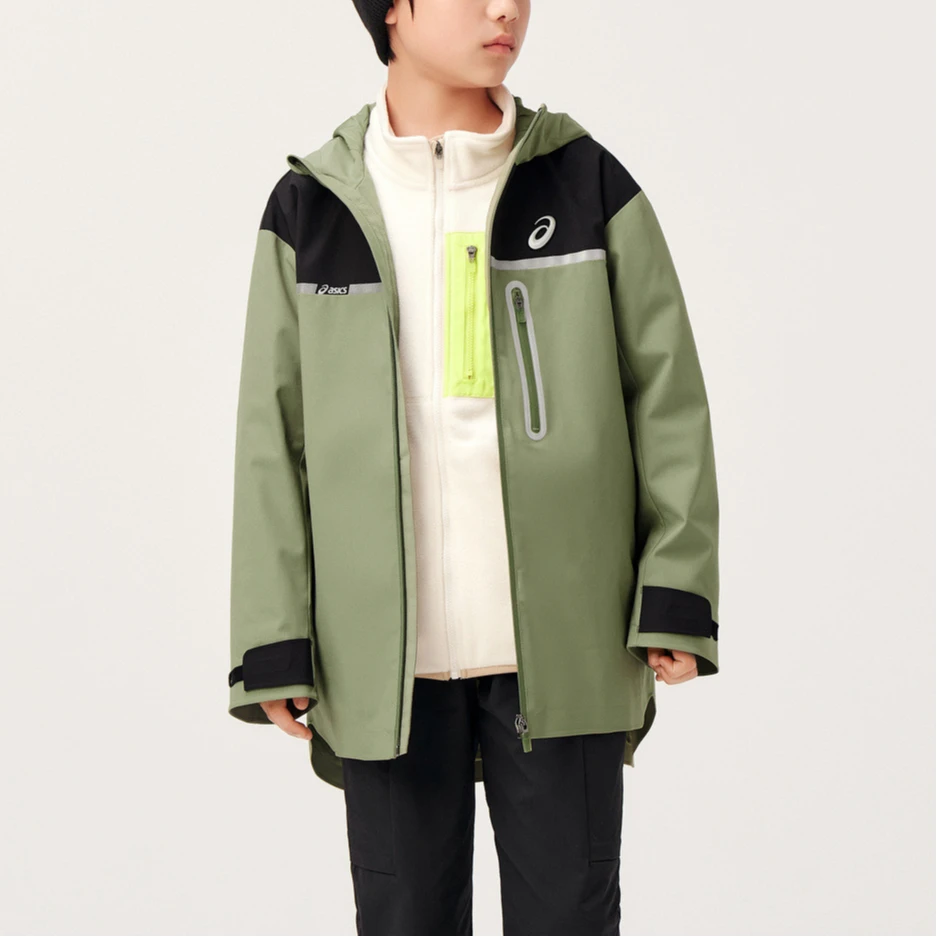 Asics Jackets Coats Green Teenagers