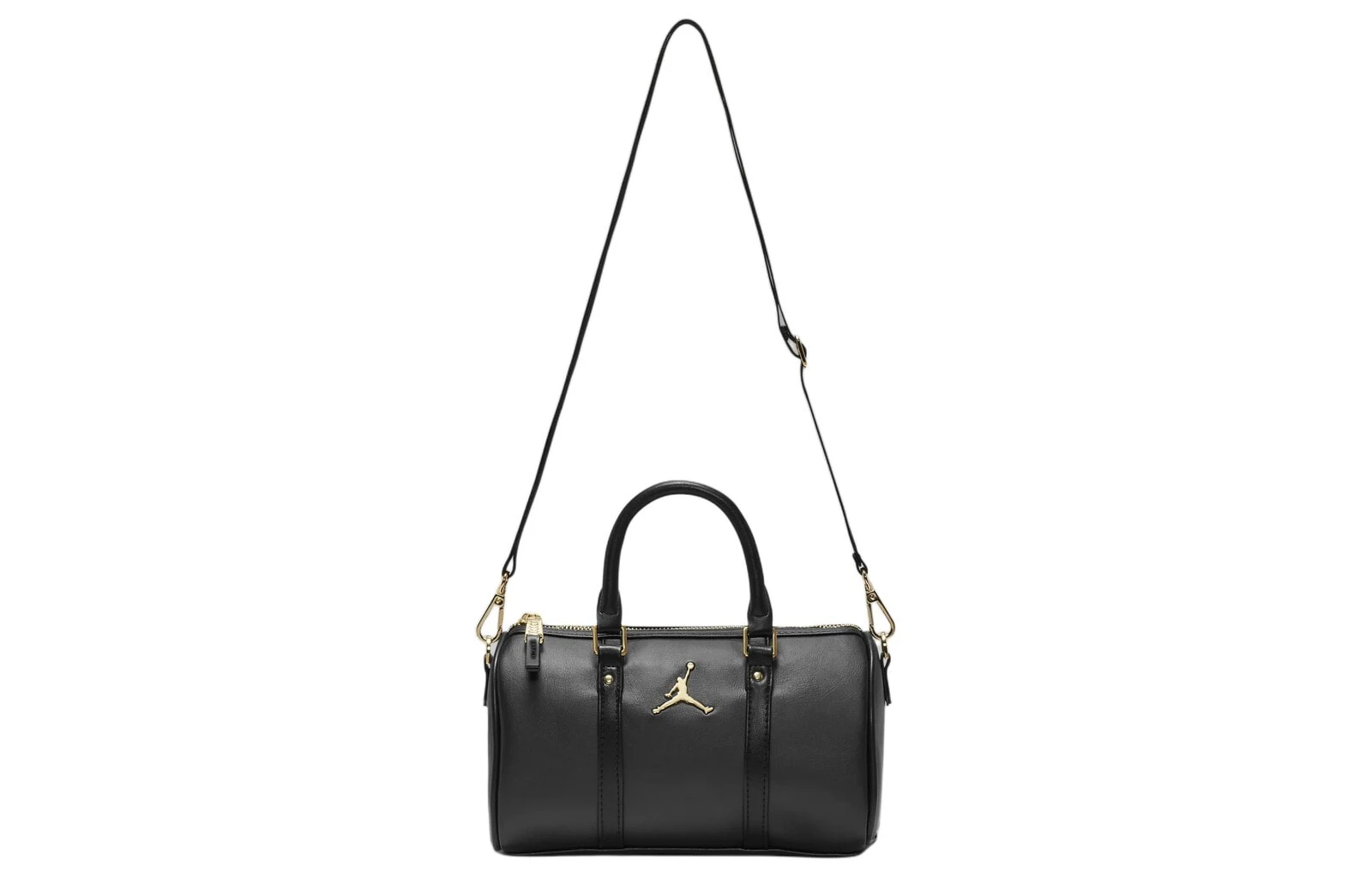 Jordan Small Duffle Bag Leather Crossbody Bag Black