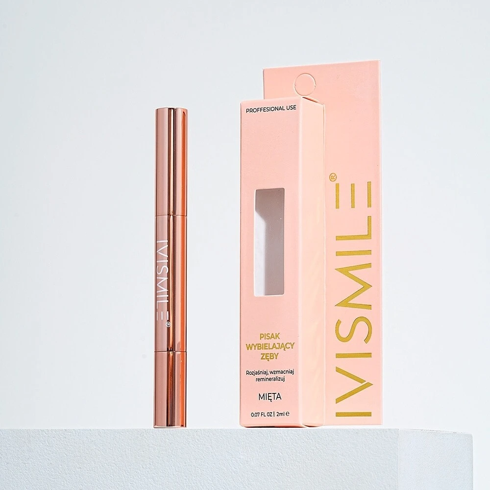 Zahnaufhellungsstift - Ivismile Teeth Whitening Twist Pen Rose Gold