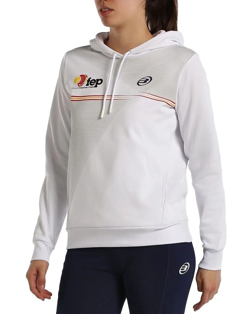 SUDADERA BULLPADEL FUENLA MUJER BLANCO