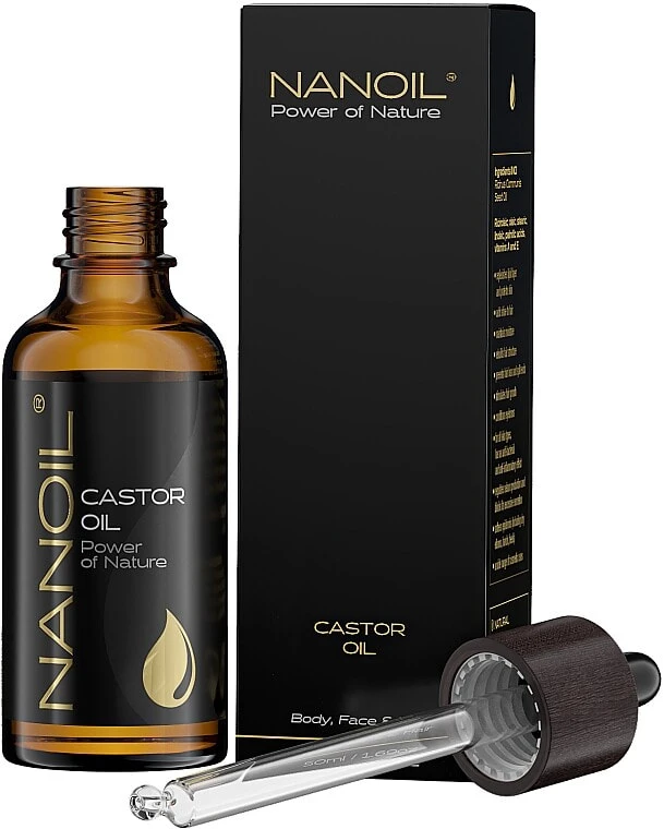 Rizinusöl für Gesicht, Körper und Haar - Nanoil Body Face and Hair Castor Oil