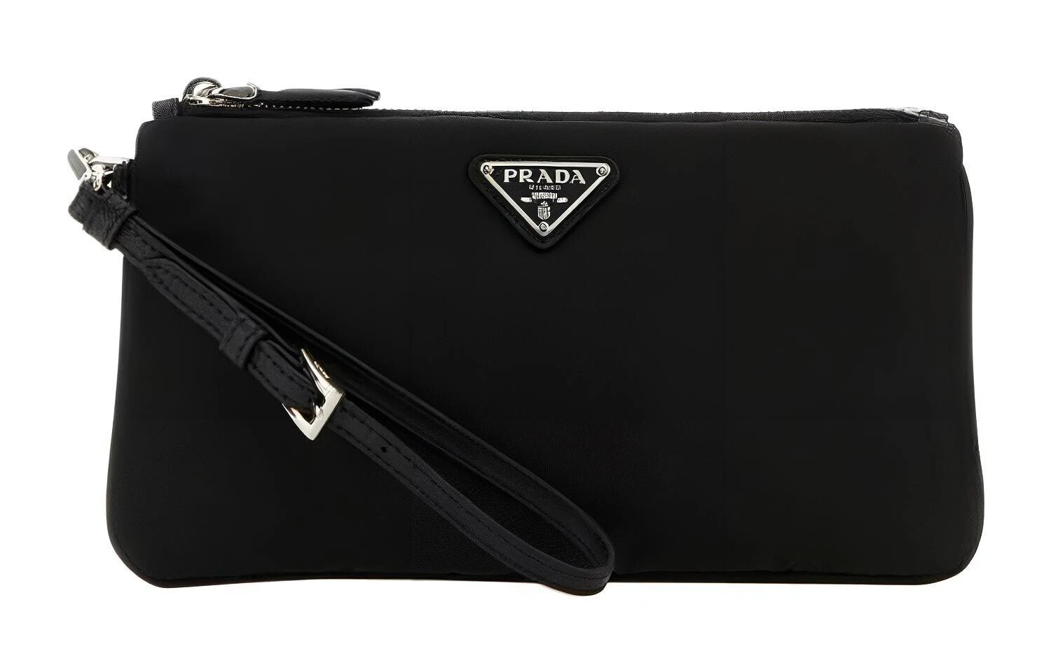 PRADA Re-Nylon Nylon Clutch Women's Black