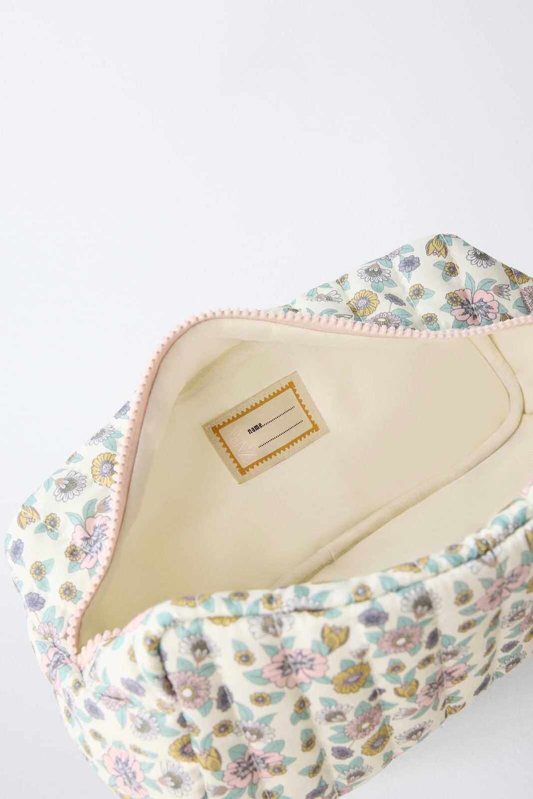 Floral toiletry bag