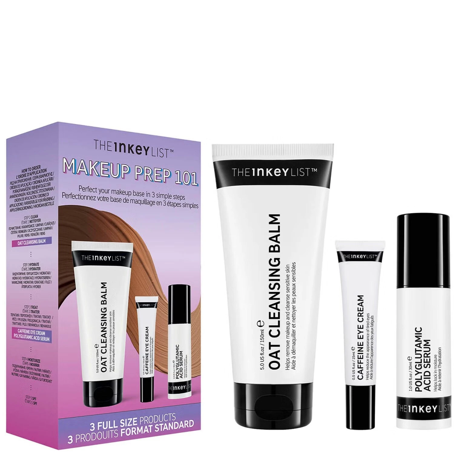 The INKEY List – Makeup Prep 101 Kit – Hautpflege-Set (10% Ersparnis)