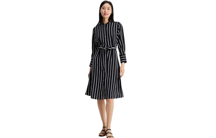 Tommy Hilfiger Striped Midi Dress