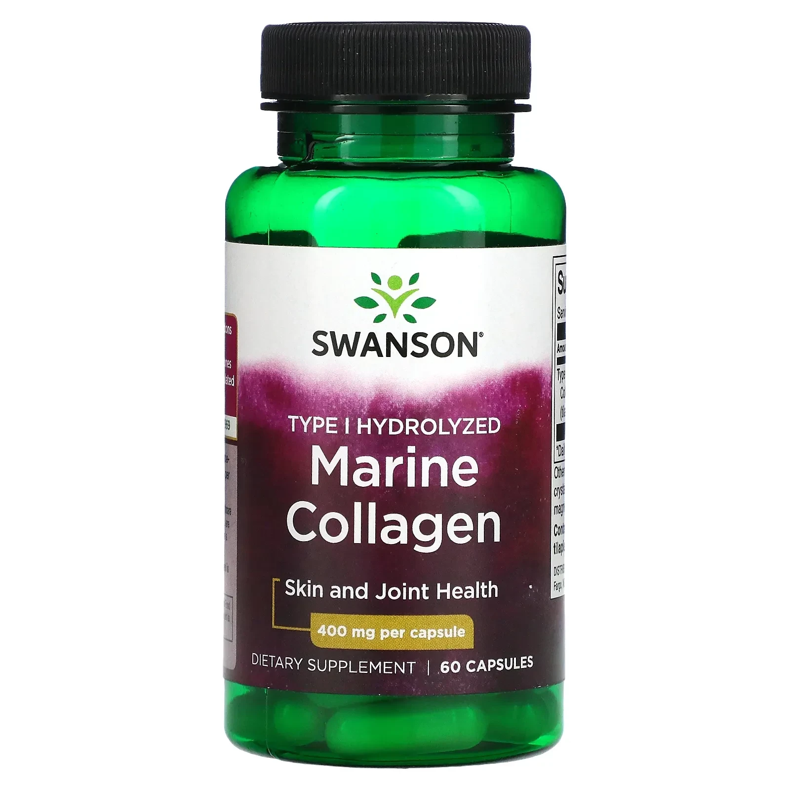 Marine Collagen, 400 mg, 60 Capsules