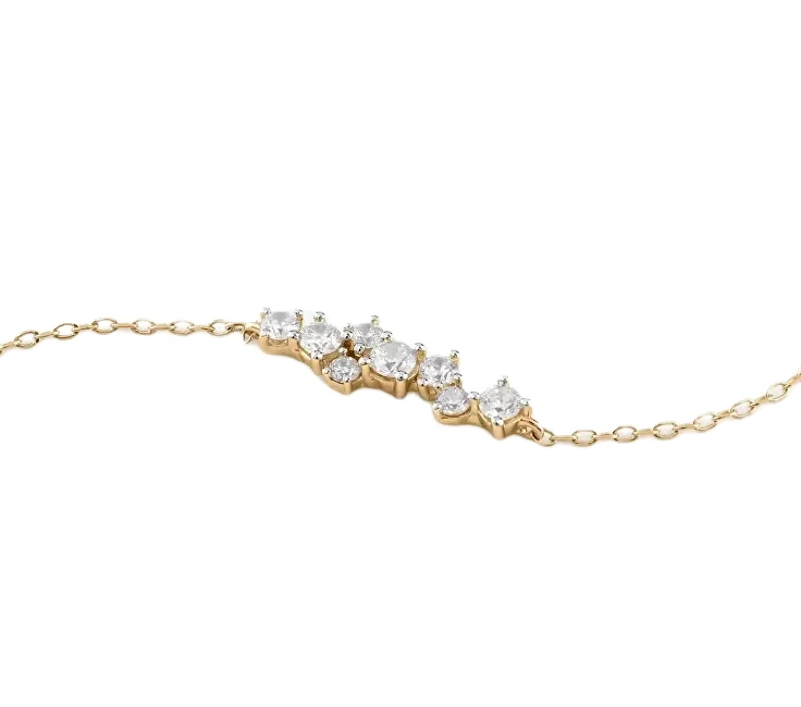 Elegant bracelet in gold-plated silver Jardin JSBB04461JWYG