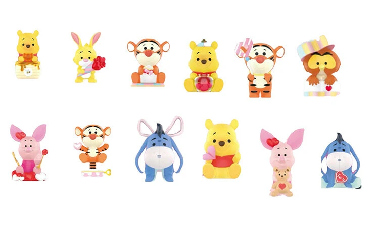 POP MART Winnie Disney Winnie The Pooh, Sweet Collection Mystery Boxes Single Mystery Box/Full Box 12 Pcs
