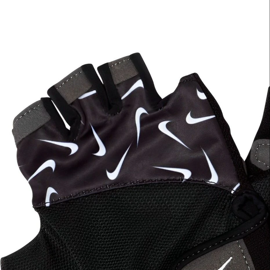 Nike Fitness Gloves Protective SML Black White Polyester Polyamide Elastane Female
