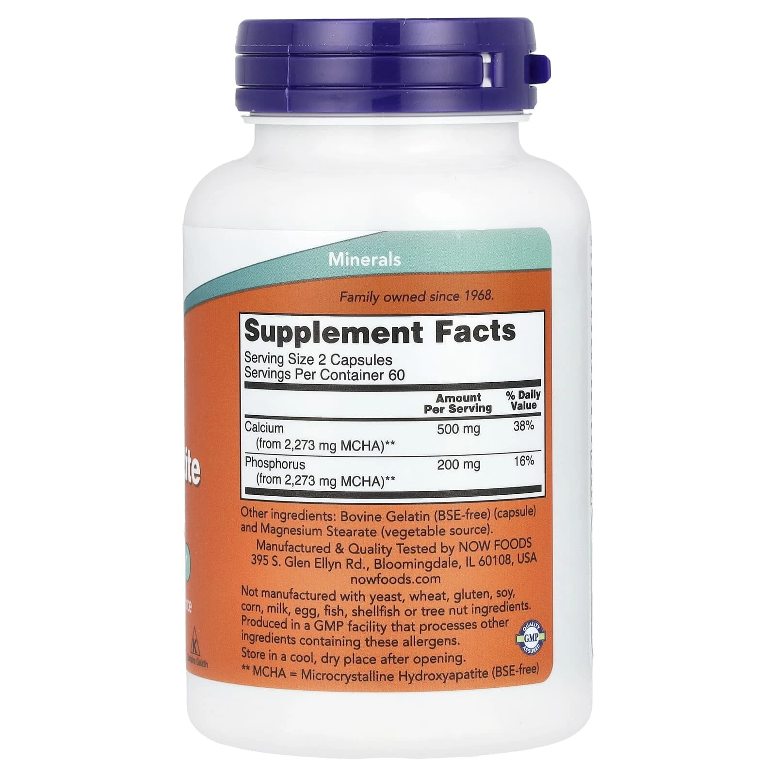 Calcium Hydroxyapatite Caps, 120 Capsules
