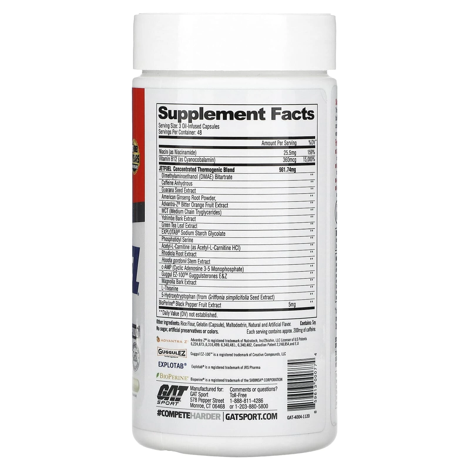 JetFuel®, Original, 144 Oil Infused Capsules