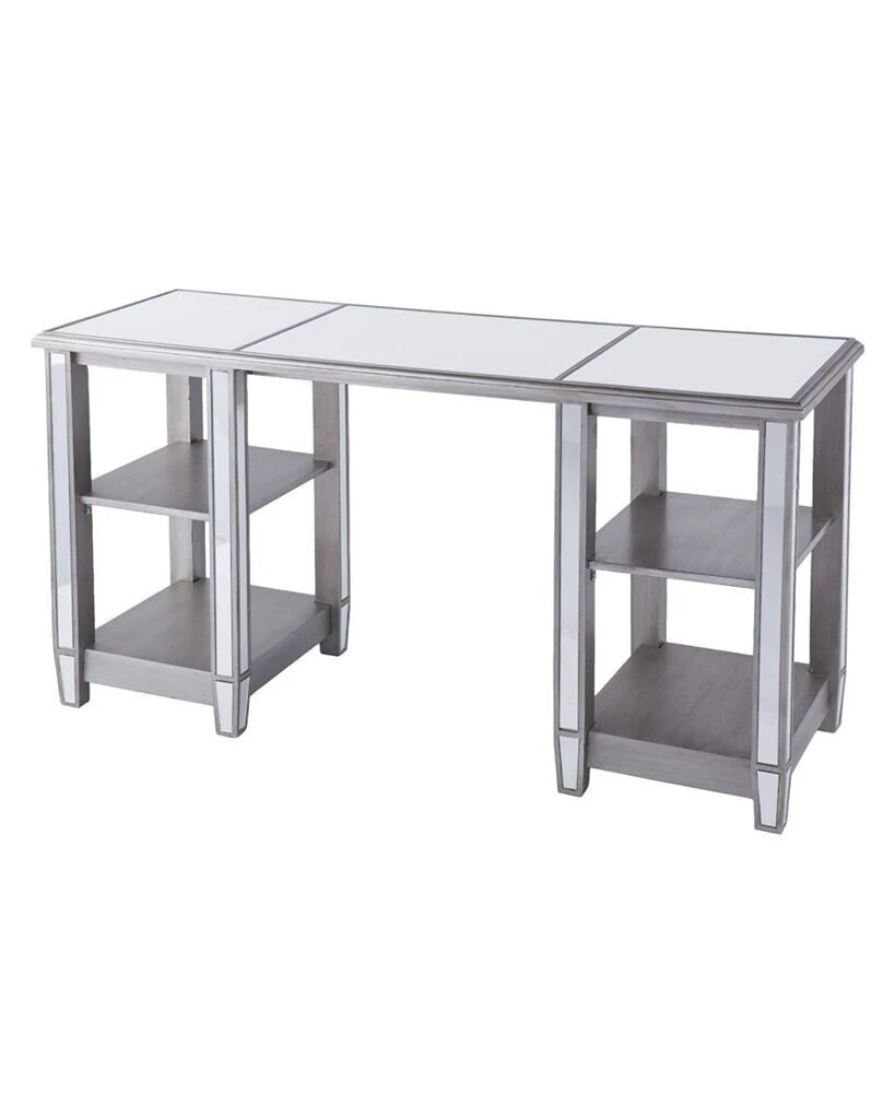 Southern Enterprises worti Mirrored Desk Glam Style