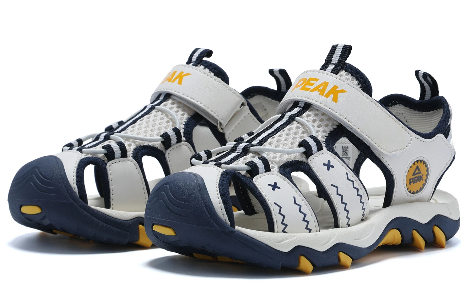 PEAK Abrasion Resistant Slip Resistant Children's Sandals Ecru Teenagers