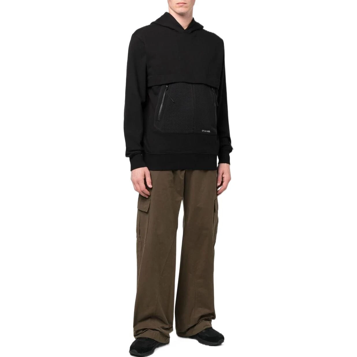 C.P.Company Logo-Patch Drawstring Hoodie