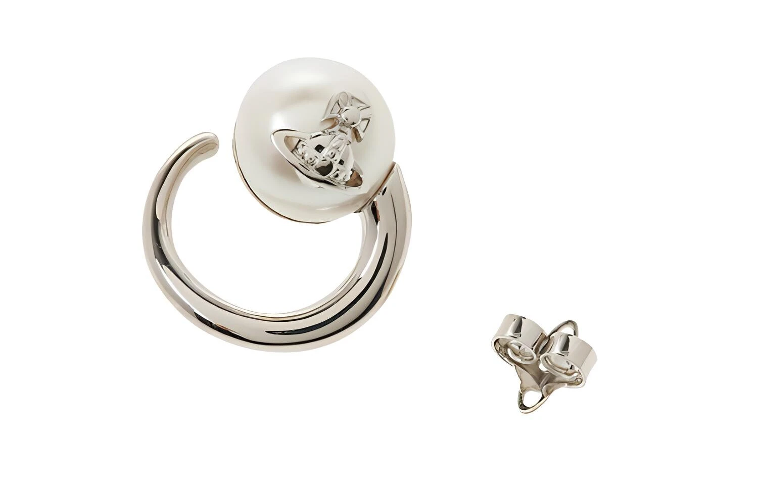 Vivienne Westwood Brass Earrings Women's Silver