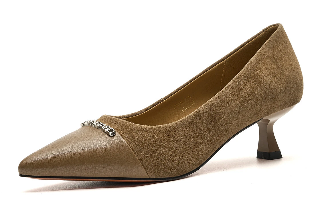 EBLAN Slim Heel High Heels Women's Brown