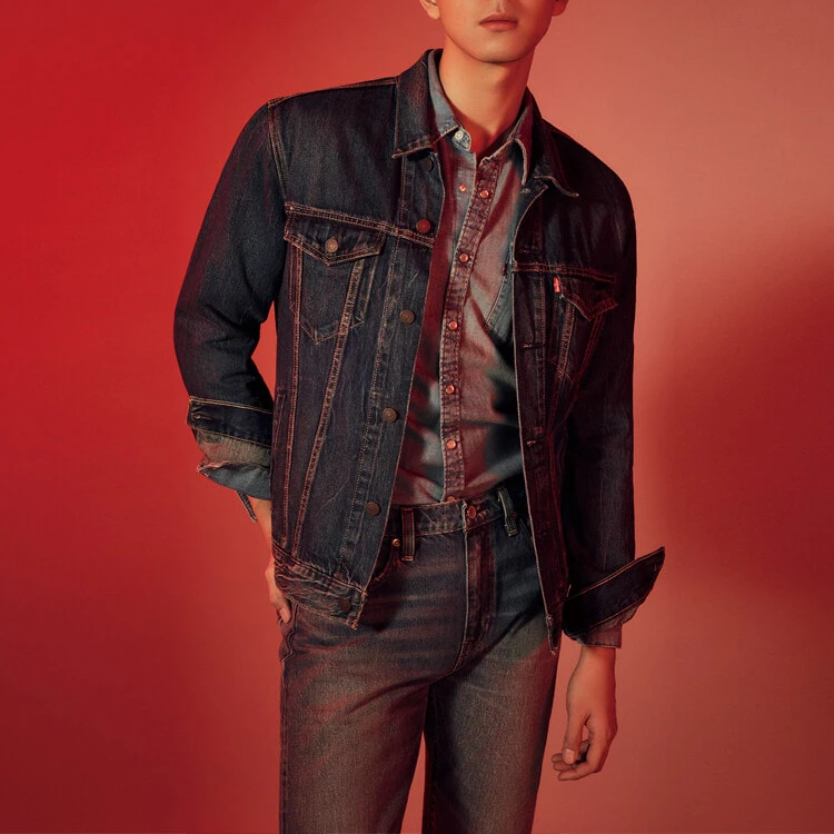 Levis Jackets Men's Navy Blue