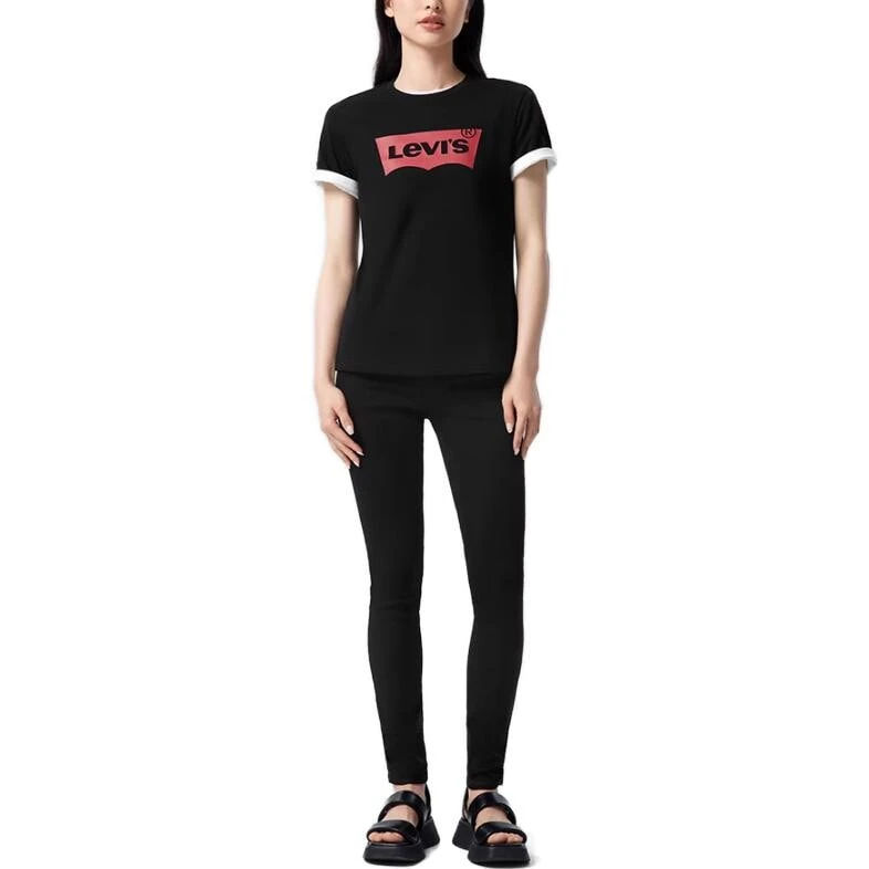 Levis T Shirts Women's Black