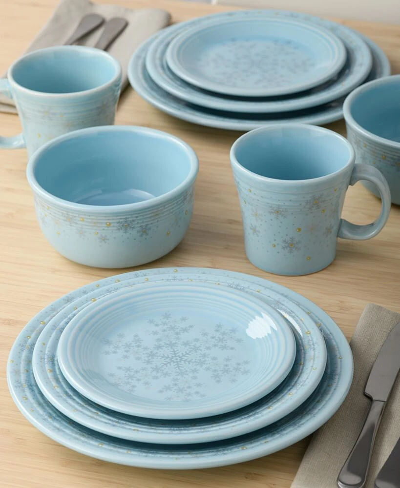 Fiesta sky Snowflake Classic Luncheon Plate, Exclusively at Macy’s