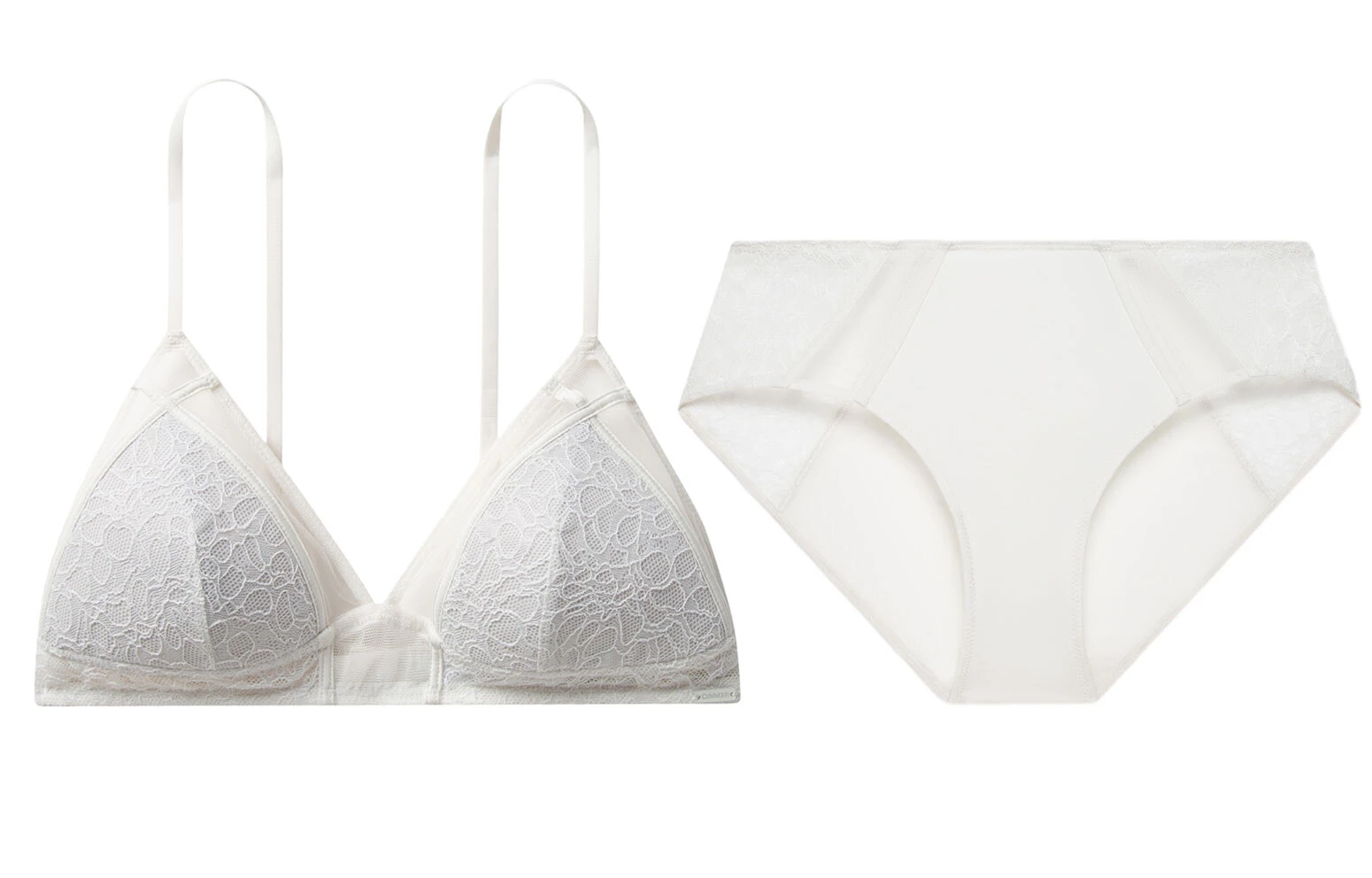 CALVIN KLEIN Black Label Series Underwear Set Women's Ivory White