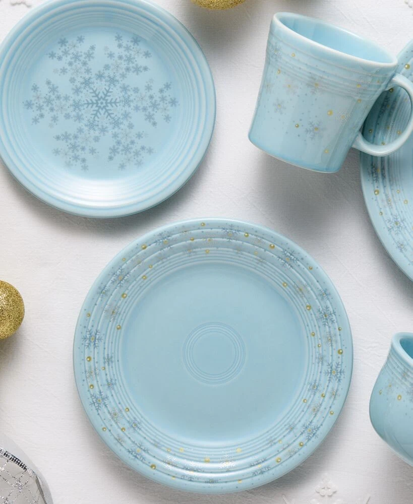 Fiesta sky Snowflake Classic Luncheon Plate, Exclusively at Macy’s