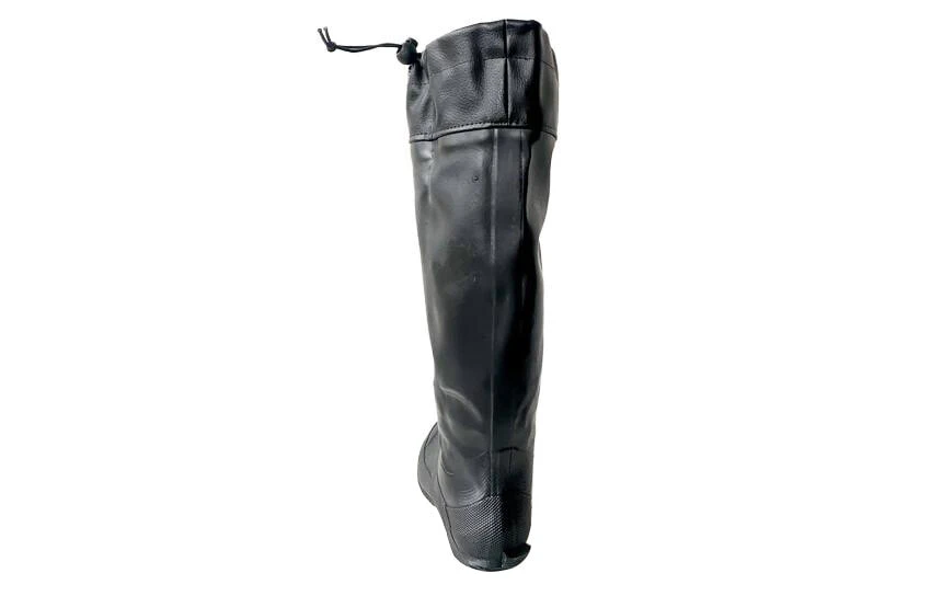 WBSJ Waterproof Rain Boots Unisex Black Gray
