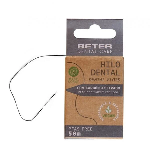 HILO DENTAL carbón activado 50 m 1 u