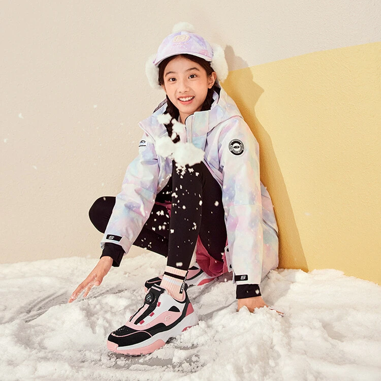 Skechers Kozmiks Kids Lifestyle Shoes Pink/Black Teenagers