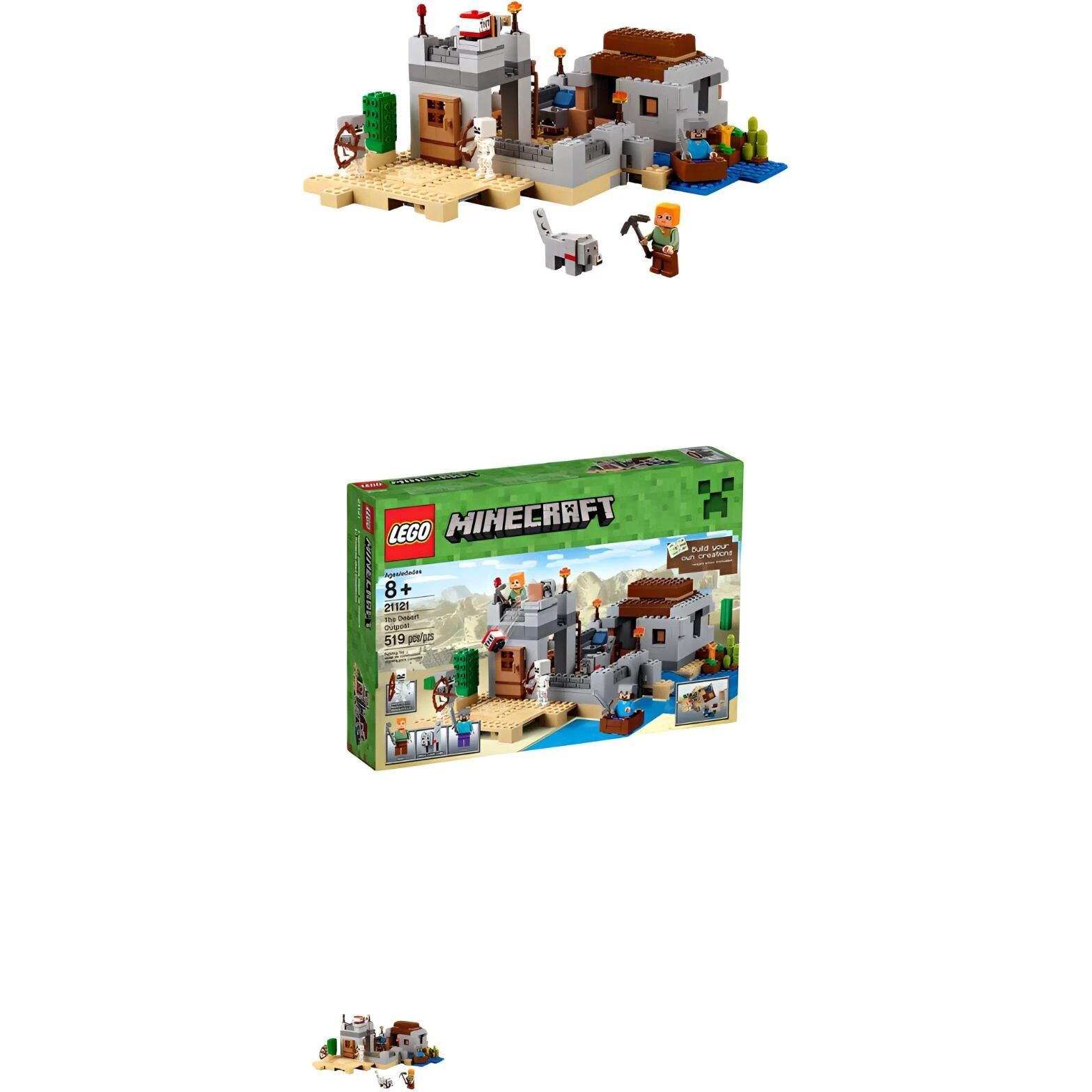 LEGO My World Collection Minecraft/Overworld Desert Patrol Building Blocks 519pcs 21121