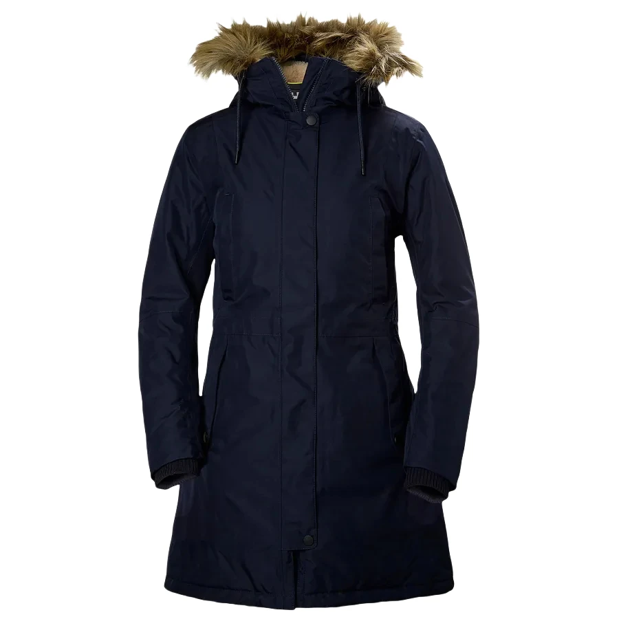HELLY HANSEN Parka Coat Women's Deep Sea Indigo/597 NAVY