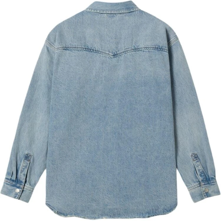 Levis Denim Jackets Men's Misty Blue Lapel Moderate Others