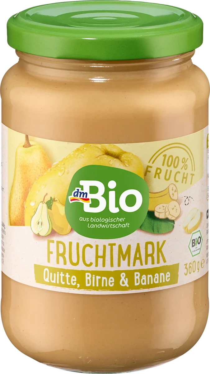 Fruchtmark Quitte, Birne & Banane, 360 g