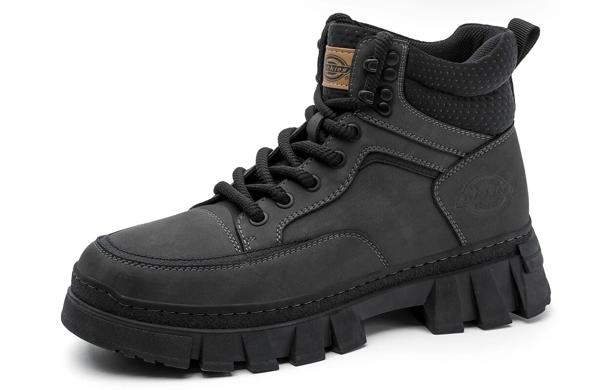 Dickies Short Mid-Calf Martin Boot Men's Gunmetal Gray