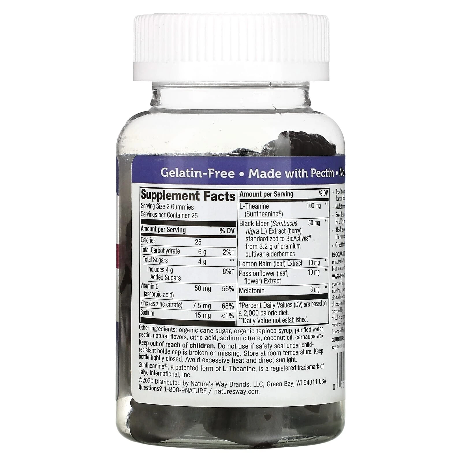 Sambucus®, Sleep & Immune Elderberry Gummy with Melatonin, Vitamin C & Zinc, 50 Gummies