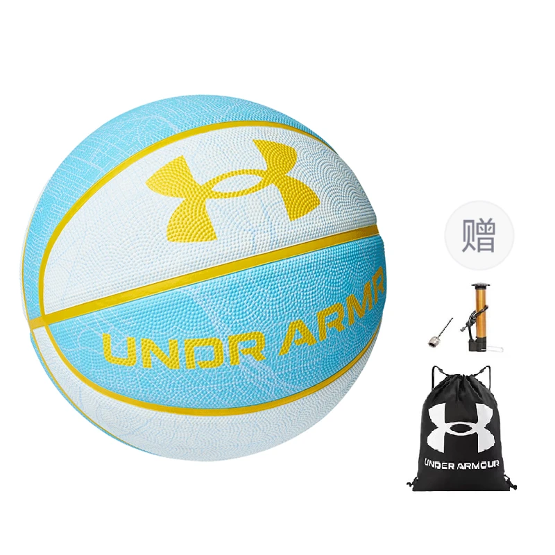 Under Armour LOGO Collection Rubber Basketball Mint Mambo Green Size 7 Street Competition Unisex