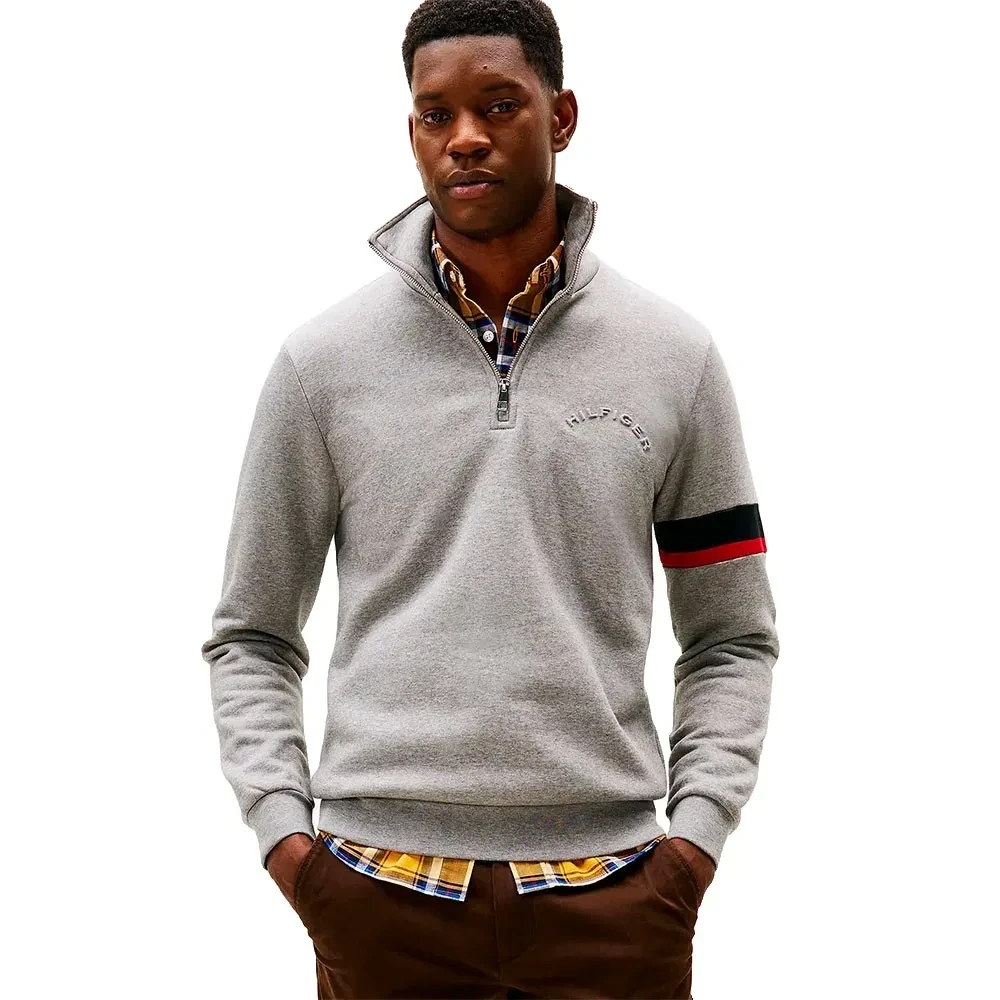 TOMMY HILFIGER RWB Insert halbreißverschluss-sweatshirt