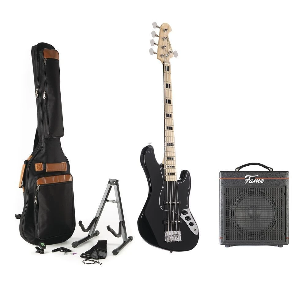 J & D JB Vint 5-String BK + Gaia